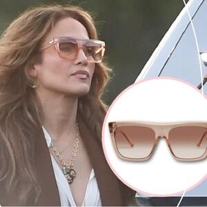 Le Specs The Thirst peach sunglasses